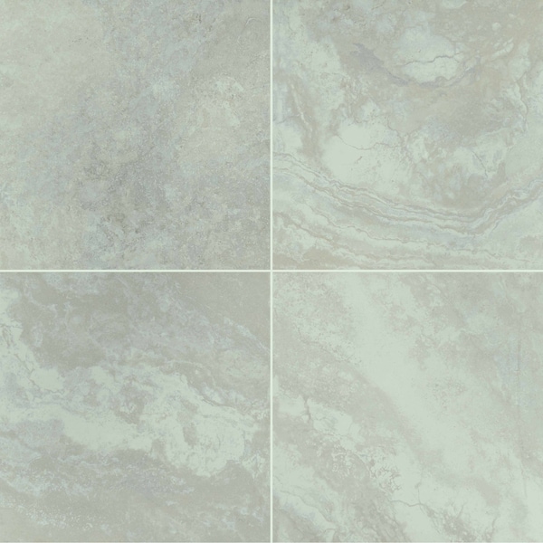 Argento Travertino 24 In. X 24 In. Porcelain Paver Tile, 2PK